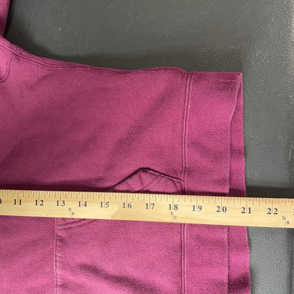 Nike Court Hoodie Women Medium Maroon Purple Tennis Pullover Sweatshirt Heritage - Picture 7 of 9
